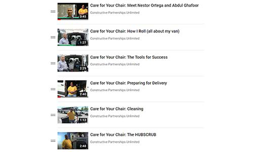 A New Video Playlist Spotlighting Wheelchair Maintenance and Service